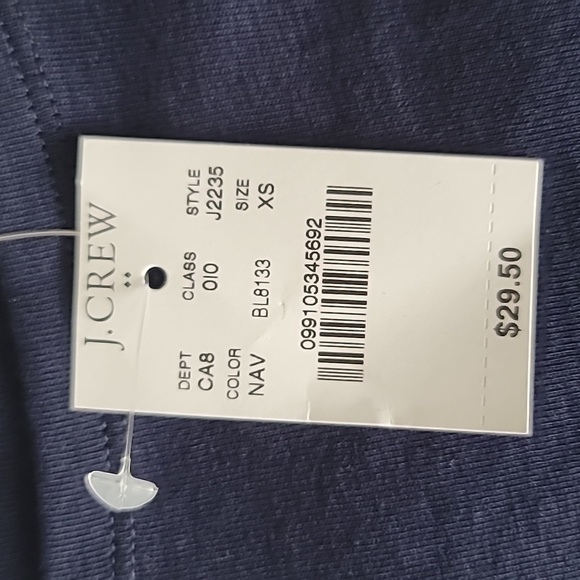 NWT J.CREW FACTORY Perfect Fit Open Neck Tee, Size XS - Picture 7 of 12